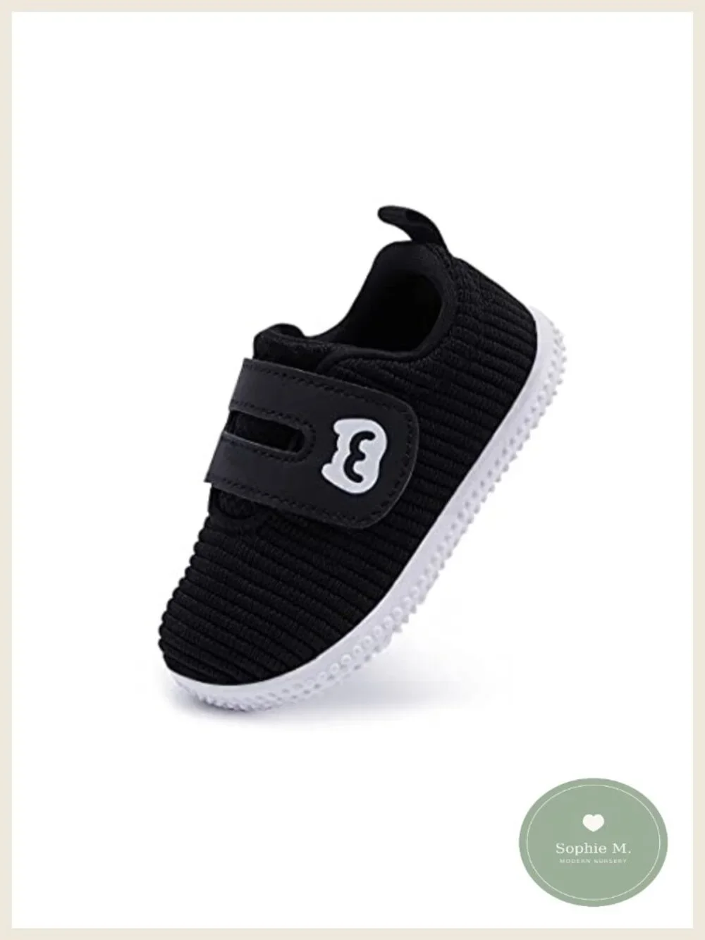 Baby First Walker Shoes Non-Slip Breathable Hook & Loop Sneakers